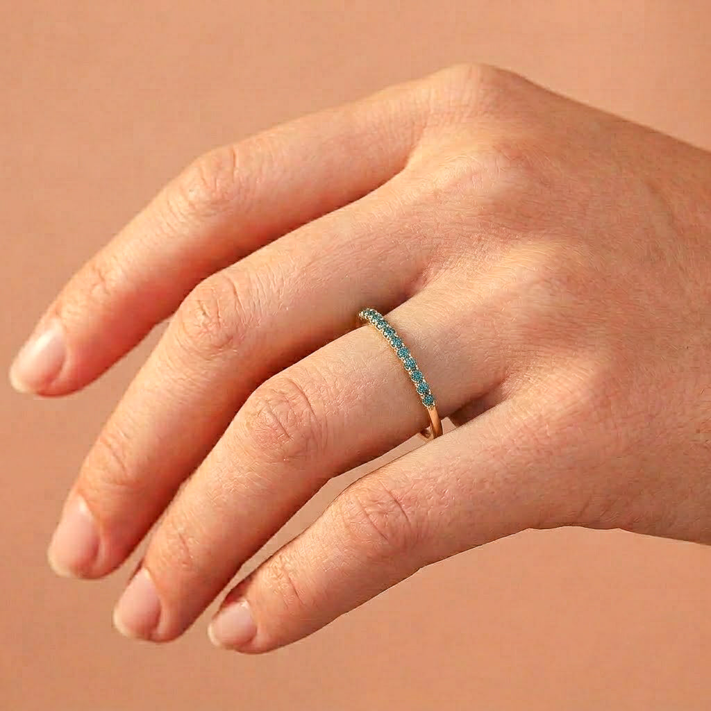 Imperial Teal Eternity Band