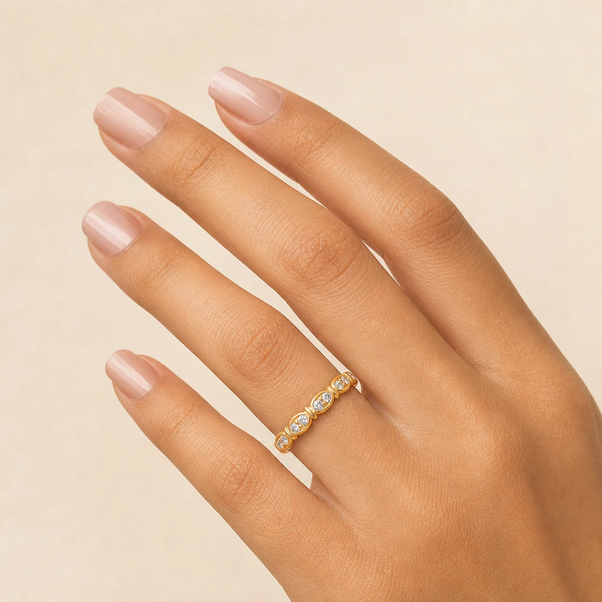 The Aurelia Beaded Eternity Ring
