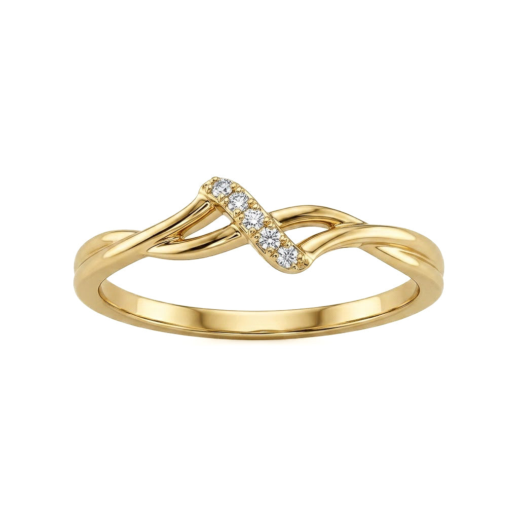 The Eternal Ribbon Pavé Band