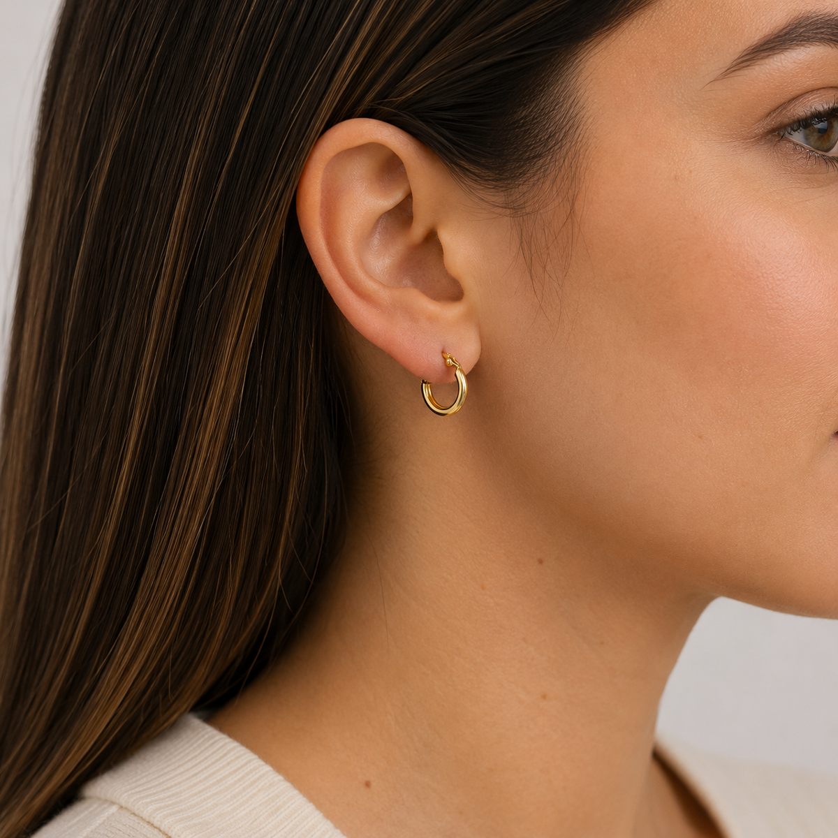 The Fluted Twist Hoops