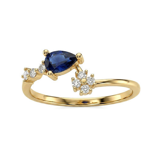 Royal Teardrop Blossom Ring
