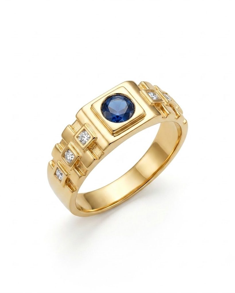 The Sovereign Sapphire-Tone Signet