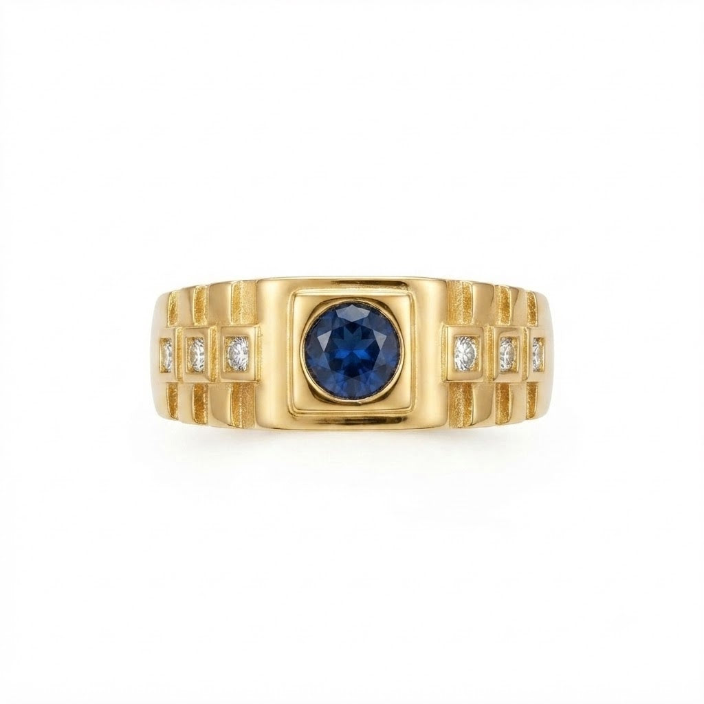 The Sovereign Sapphire-Tone Signet