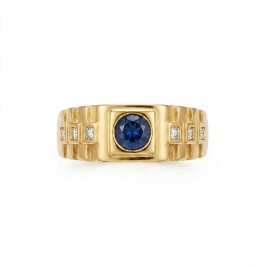 The Sovereign Sapphire-Tone Signet