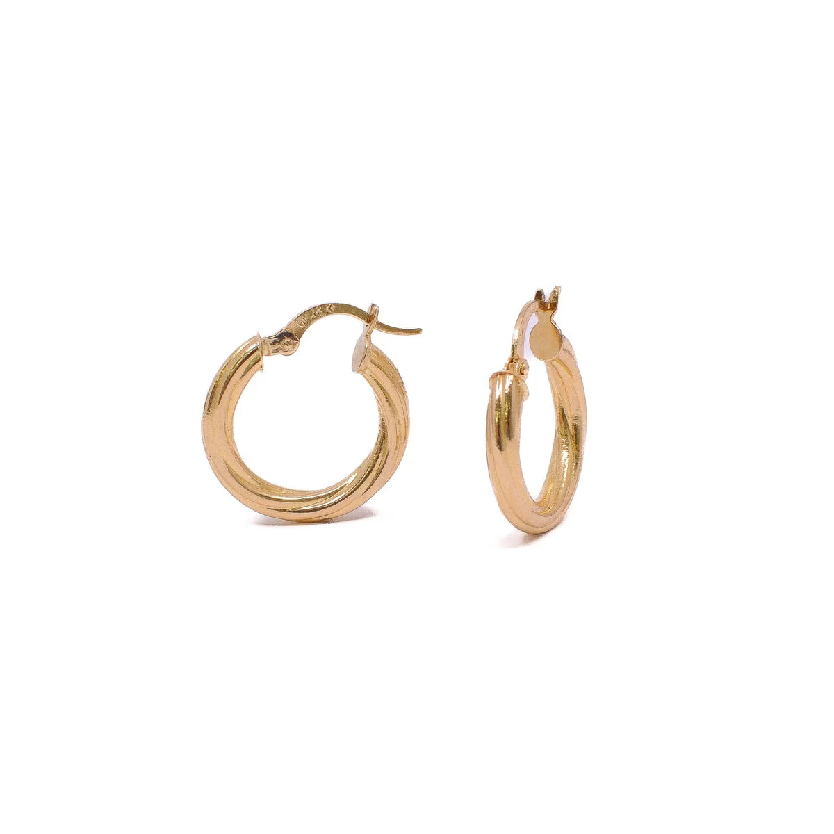 The Spiralis Gold Hoops